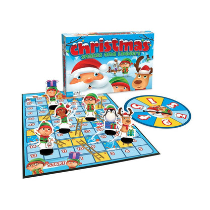 Christmas Snakes & Ladders Board Game