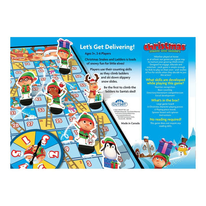 Christmas Snakes & Ladders Board Game