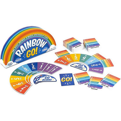 Rainbow Go Fast-Pace Trivia Gm Board Game