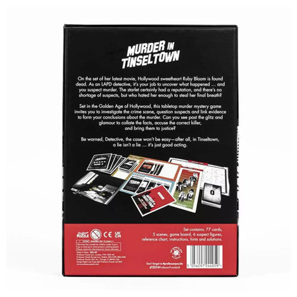 Murder In Tinseltown Crime Gam Board Game