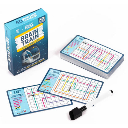 Brain Train Logic Puzzles Board Game