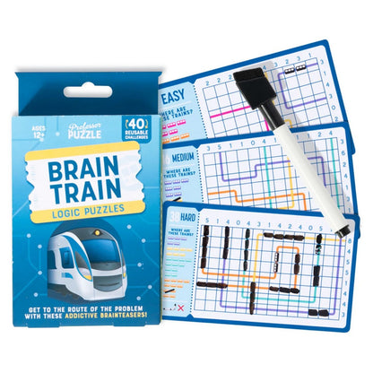 Brain Train Logic Puzzles Board Game