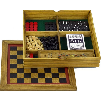 Wooden Games Workshop 6-In-1 Board Game