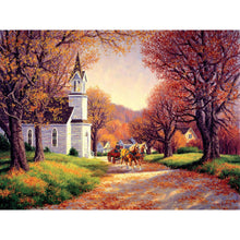 Puzzle Road By The Church 500Pc