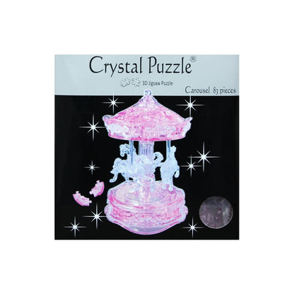 Puzzle 3D Pink Carousel Crystal Puzzl