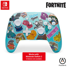 PowerA Enhanced Wireless Controller for Nintendo Switch Fortnite Sticker Mania