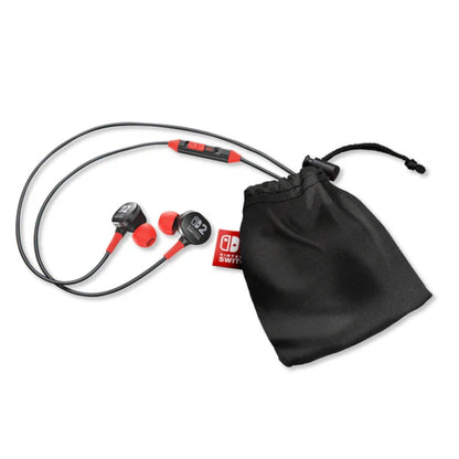 PowerA Wired In-Ear Earbuds for Nintendo Switch 2 Red/Black