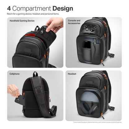 PowerA Sling Bag for PC Handheld Gaming Steam Deck OLED/ Rog Xbox/ Legion Go/ MSI Claw