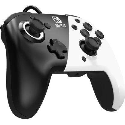 PDP Faceoff Deluxe Wired Controller Black White Nintendo Switch
