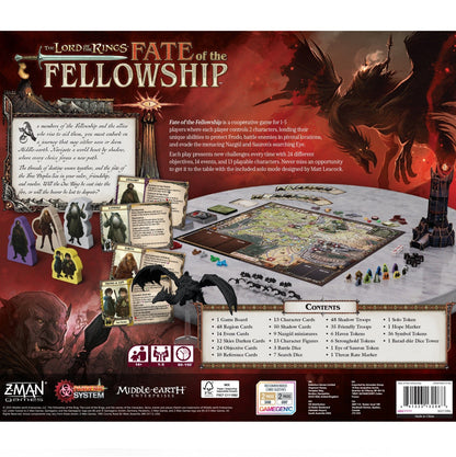 Z-Man The Lord of the Rings Fate of the Fellowship Board Game A Pandemic System