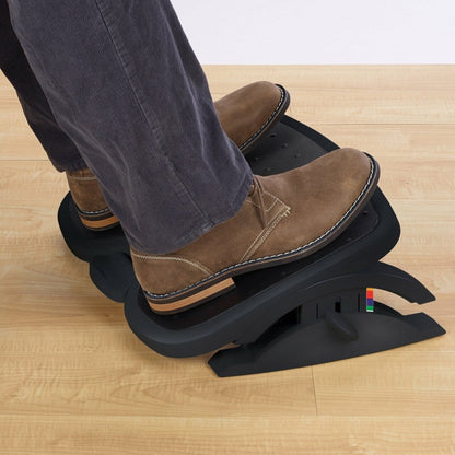 Kensington Solemate Plus Footrest Foot Rest Adjustable Black