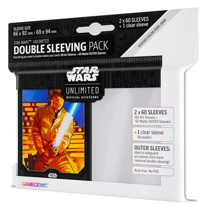 Gamegenic Star Wars Unlimited Art Sleeves Double Sleeving Pack - Luke Skywalker