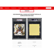 Dragon Ball Shikishi Art Reprint Special #5 Super Saiyan Son Goku 2019 PSA 10 Graded