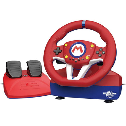 HORI Mario Kart Pro Mini Racing Wheel Pedals Nintendo Switch 1/2 Red/Blue