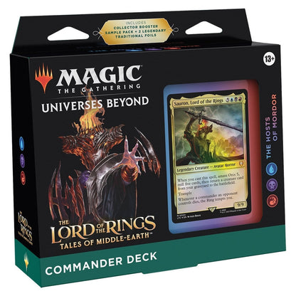 Magic the Gathering The Lord of the Rings Tales of Middle Earth Commander Decks 4 Decks Per Display
