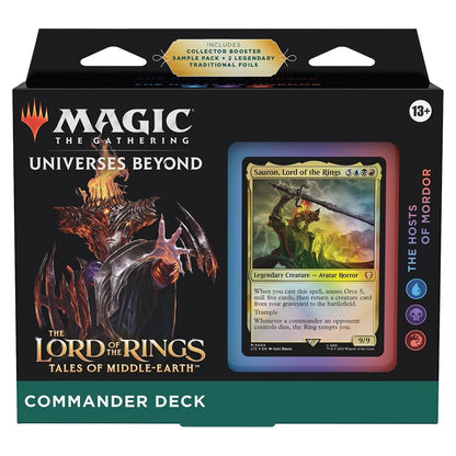 Magic the Gathering The Lord of the Rings Tales of Middle Earth Commander Decks 4 Decks Per Display