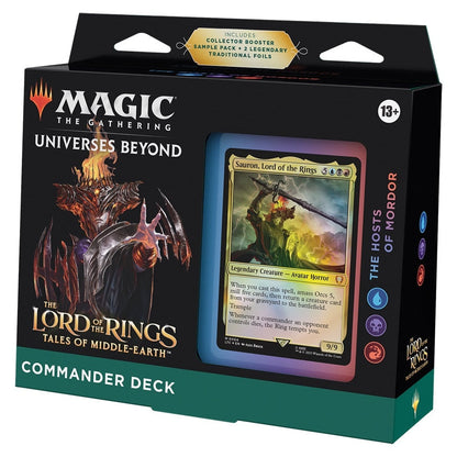Magic the Gathering The Lord of the Rings Tales of Middle Earth Commander Decks 4 Decks Per Display