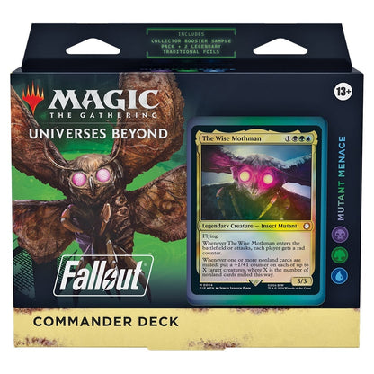 Magic the Gathering Fallout Commander Decks 4 Decks Per Display
