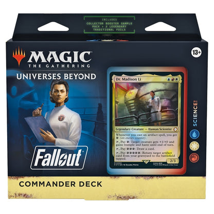 Magic the Gathering Fallout Commander Decks 4 Decks Per Display