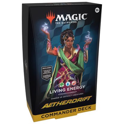 Magic the Gathering Aetherdrift Commander Decks 4 Decks Per Display