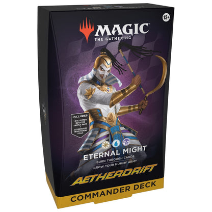 Magic the Gathering Aetherdrift Commander Decks 4 Decks Per Display
