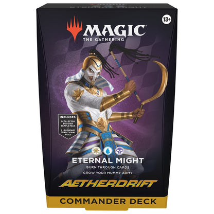 Magic the Gathering Aetherdrift Commander Decks 4 Decks Per Display