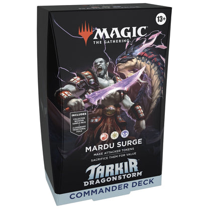 Magic the Gathering Tarkir Dragonstorm Commander Decks 5 Decks Per Display
