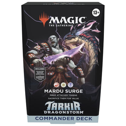 Magic the Gathering Tarkir Dragonstorm Commander Decks 5 Decks Per Display