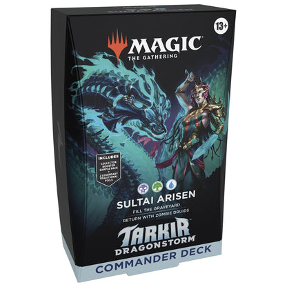 Magic the Gathering Tarkir Dragonstorm Commander Decks 5 Decks Per Display