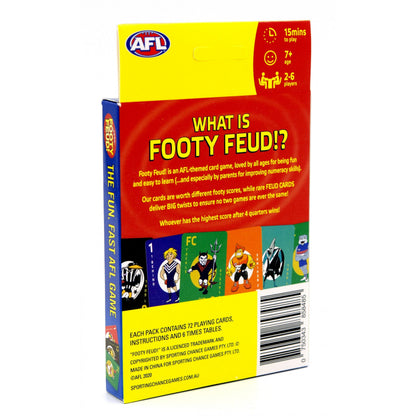 AFL Footy Feud + NRL Footy Feud Rookie 12 in the Assortment 6x AFL Footy Feud and 6x NRL Footy Feud Rookie Game