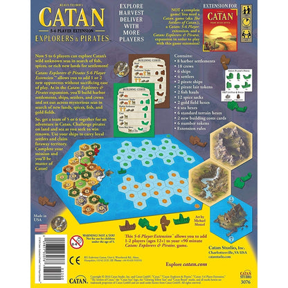 Catan Explorers and Pirates 5-6 Player Extension 5th Edition Game