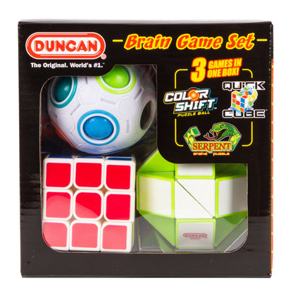 Duncan Brain Game Combo Set Colour Shift, Quick Cube & Serpent Toy