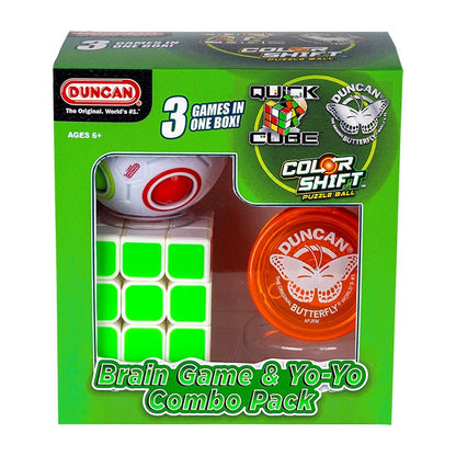 Duncan Combo Set 3 Pack Colour Shift, Quick Cube & Butterfly Yo-Yo Toy