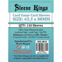Sleeve Kings Board Game Sleeves Card Game 63.5mmx88mm 110 Sleeves Per Pack