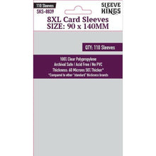 Sleeve Kings Board Game Sleeves "8mm XL 90mmx140mm 110 Sleeves Per Pack