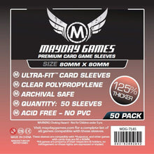 Mayday -  Premium Medium Square Card Sleeves Pack of 50 - 80 MMx80 MM