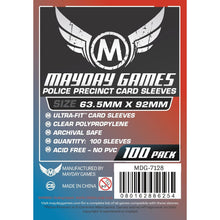Mayday - Custom Police Precinct Game Sleeves pack of 100 63.5x92 MM