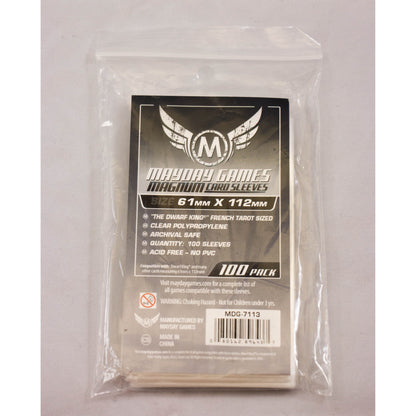 Mayday - Magnum Platinum Card Sleeve: 61x112 MM "Dwarf King" French Tarot