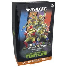 Magic the Gathering Teenage Mutant Ninja Turtles Commander Deck Turtle Power WHITE/BLUE/BLACK/RED/GREEN 4 Decks Per Display