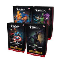 Magic the Gathering Marvel Super Heroes Commander Decks 4 Decks Per Display