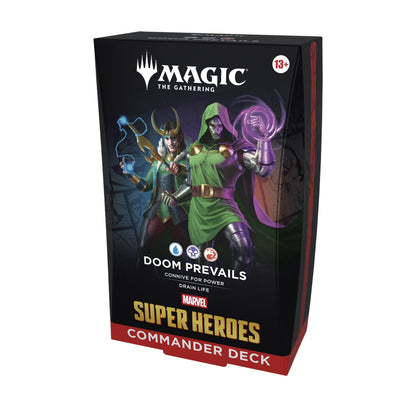 Magic the Gathering Marvel Super Heroes Commander Decks 4 Decks Per Display