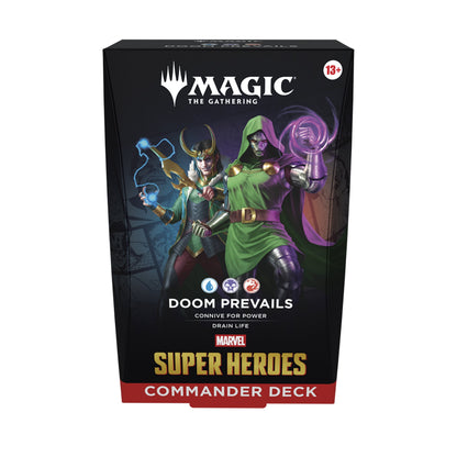 Magic the Gathering Marvel Super Heroes Commander Decks 4 Decks Per Display