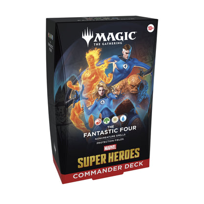 Magic the Gathering Marvel Super Heroes Commander Decks 4 Decks Per Display
