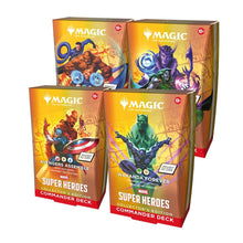 Magic the Gathering Marvel Super Heroes Collector Commander Decks 4 Decks Per Display