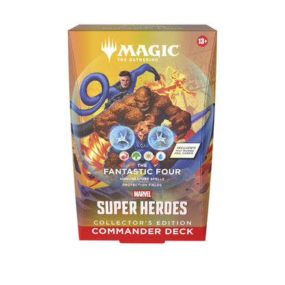 Magic the Gathering Marvel Super Heroes Collector Commander Decks 4 Decks Per Display