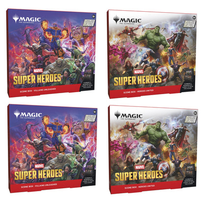 Magic the Gathering Marvel Super Heroes Scene Box 4 Scene Boxes Per Display