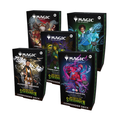 Magic the Gathering Secrets of Strixhaven Commander Decks 5 Decks Per Display