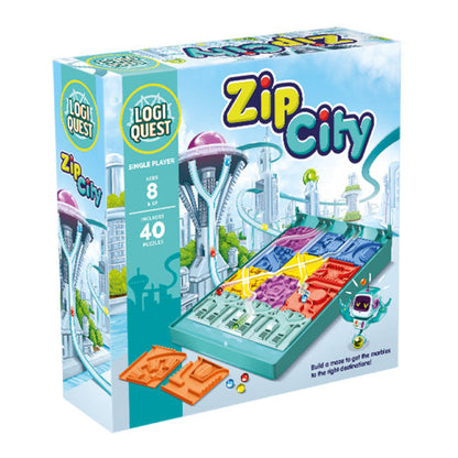 Logiquest Zip City Logic Puzzle Game