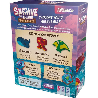 Asmodee Survive the Island - Monster Pack Expansion Game