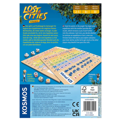 Lost Cities Roll and Write Game